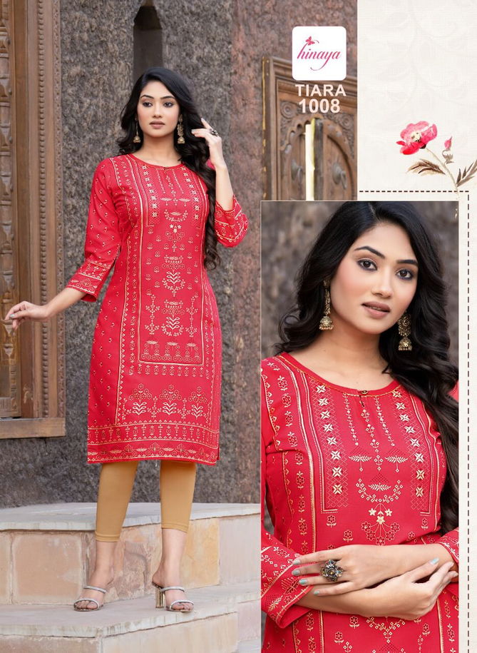 Hinaya Tiara 25 Ethnic Wear Wholesale Designer Kurtis Catalog
